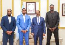 Somali President Hosts Legendary Footballers on Historic Visit