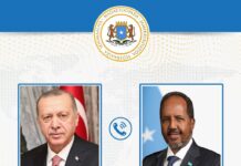 Somali, Turkish Presidents Discuss Ties and Regional Issues in Phone Call