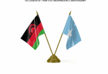 Somalia congratulates Malawi on 61st Independence Day