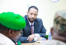 Galmudug Vice President Meets AUSSOM Commanders to Discuss Security Operations