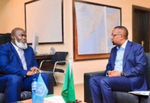 Somalia’s Journalist Leader Pays Courtesy Visit to the New Head of Mission of the African Union (AU)