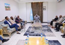Sheekh Aadan Madoobe oo la kulmay Gudoomiyaha cusub ee Baarlamaanka Waqooyi Bari