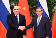 Chinese, Russian heads of gov’t hold regular meeting, eyeing closer all-round cooperation
