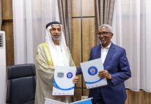 Guddoomiyaha Aqalka Sare ee Soomaaliya oo Heshiis la Saxiixday Baarlamaanka Caalamiga ah ee Is-cafiska iyo Nabadda