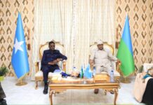 Wasiirka Amniga Gudaha Soomaaliya Oo Guddoomiyay Shir Amni Laascaanood