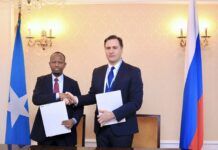 Somalia & Russia oo Saxiixday Heshiis Is-afgarad oo Dhinaca Caafimaadka ah