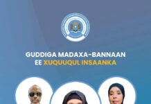 Wasaaradda Qoyska iyo Horumarinta Xuquuqul Insaanka oo Bogaadisay Doorashada Hoggaanka Guddiga Madaxa-bannaan ee Xuquuqul Insaanka Qaranka