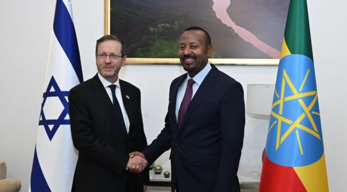 Madaxweynaha Israa’iil oo sugan Addis Ababa kana hadlay Arrimaha marin badeedka Itoobiya