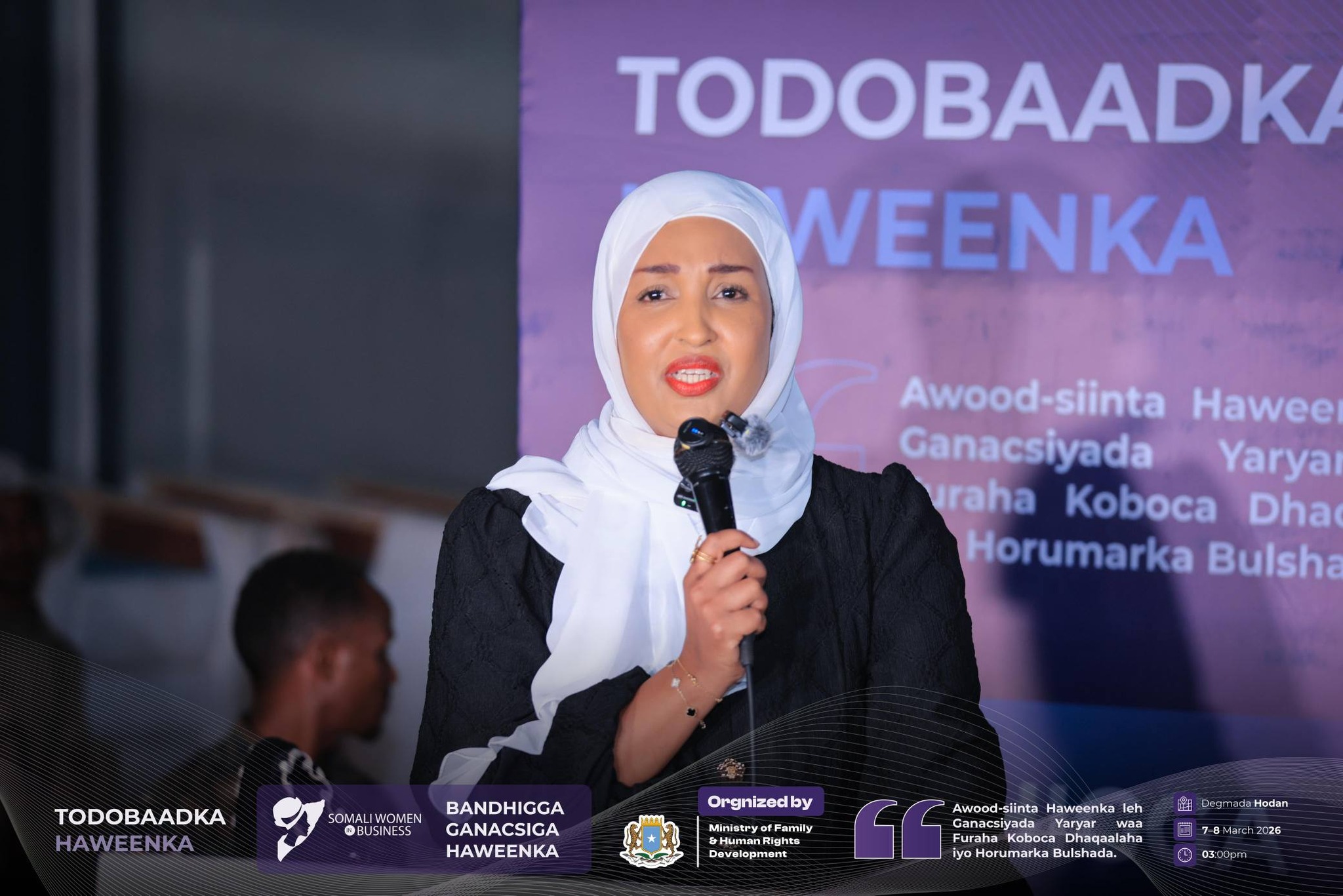 Wasiirka Qoyska oo soo xirtay Xuska Toddobaadka Haweenka Soomaaliyeed