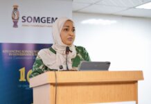 Wasiirka Qoyska iyo Horumarinta Xuquuqul Insaanka Soomaaliya oo Muqdisho ka furtay kulan ku saabsan sare u qaadidda hoggaaminta haweenka