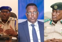 Somalia Justice Minister, Newly Appointed Prisons Chief Meet Political Prisoner Gen Mahad
