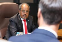 Somalia’s president briefs diplomats on security, reforms