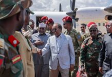 Mortar shells land near Baidoa airport as Somali president arrives