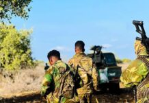 Somali commandos conduct security operations in Bay region