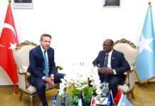 Wasiirka Batroolka iyo Macdanta XFS oo Muqdisho ku soo dhaweeyay Wasiirka Tamarta Turkiga