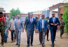 Hoggaamiye Jibriil Cabdirashiid oo kormeer shaqo ku tagay wasaaradaha Koonfur Galbeed