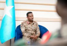 Taliyaha Ciidanka Xoogga Dalka oo Baydhabo ka shir guddoomiyay kulan amni