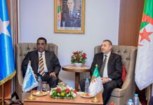 Dowladda Soomaaliya iyo Algeria oo Kawada Hadlay Xoojinta Iskaashiga Amniga