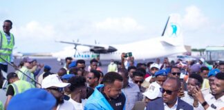 Garsoore Cumar Cartan oo Muqdisho Dib ugu Soo Laabtay, Looguna Sameeyay Soo Dhaweyn Heer Sare ah