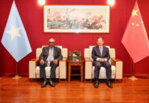 Hoggaamiyaha Koonfur Galbeed Oo Muqdisho Kula Kulmay Safiirka Shiinaha Ee Soomaaliya
