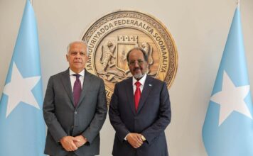 Madaxweyne Xasan Sheekh oo Qaabilay wafdi ka socday Talyaaniga