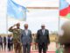 Madaxweyne Xasan Sheekh oo gaaray Baydhabo si uu uga qeyb galo Caleema Saarka Hoggaanka Koonfur Galbeed