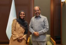 Somalia’s president meets Somali-American mayor, urges stronger U.S. ties