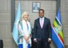 Somali foreign minister bids farewell to departing EU ambassador