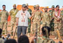 Somalia’s defence minister visits troops on front lines in Middle Shabelle region