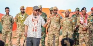 Somalia’s defence minister visits troops on front lines in Middle Shabelle region