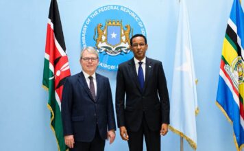 Danjiraha cusub ee Brazil oo lagu soo dhaweeyay Safaaradda Soomaaliya