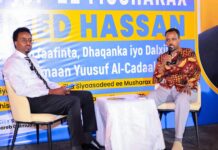 Wasiir Ku-xigeenka Warfaafinta oo Dhuusamareeb kaga qeyb galay madal looga hadlay doorashada Galmudug
