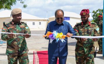 Madaxweyne Xasan Sheekh oo Xarigga Ka Jaray Taliska Guutada 77-aad ee Ciidanka Xoogga Dalka