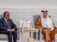 Madaxweyne Xasan Sheekh oo Doha uga Tacsiyadeeyay Amiirka Qatar Geerida Aabihii Amiirkii Hore