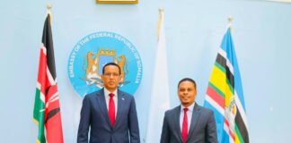 Wasiirka Warfaafinta Soomaaliya oo Booqday Safaaradda Soomaaliya ee Kenya