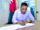 Wasiirka Warfaafinta oo saxiixay buugga tacsida ee geerida Amiirkii hore ee dalka Qatar