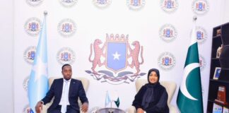 Somali minister visits embassy in Pakistan where she previously served as ambassador