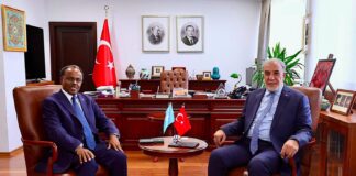 Wasiiru-dowlaha Arrimaha Dibadda Soomaaliya oo Ankara kula kulmay Wasiir Ku-xigeenka Arrimaha Dibadda ee Türkiye