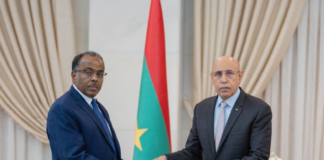 Wafdi ka socda dowladda Soomaaliya oo la kulmay Madaxweynaha dalka Mauritania
