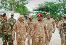 Somali Army Chief Inspects Maslah Military Base