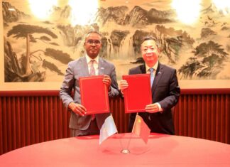 SoDMA, China sign 15 million yuan aid deal