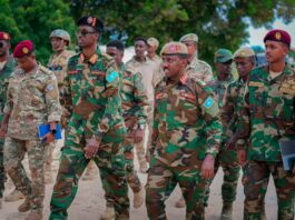 Somali army chief visits special forces training academy in Mogadishu