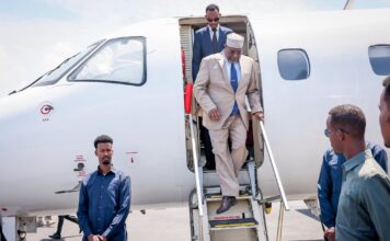 Hoggaamiyaha Koonfur Galbeed oo gaaray Muqdisho