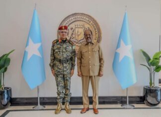 Somalia’s president meets Djibouti army chief ahead of AUSSOM commanders’ conference