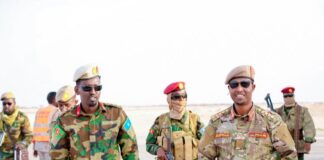 Taliyaha Ciidanka Dhulka Xoogga Dalka Soomaaliya oo gaaray Dhuusamareeb
