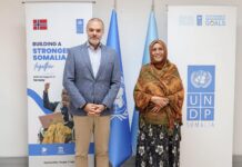Somalia rights commission chief meets new UNDP representative