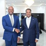 Wasiirka Arrimaha Dibadda Soomaaliya oo la kulmay Xoghayaha Guud ee AfCFTA