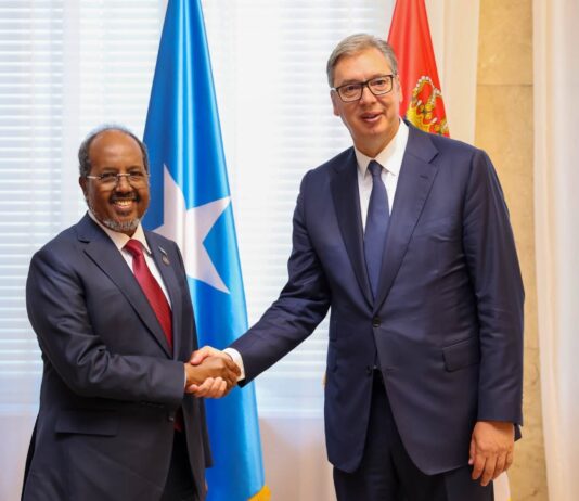 Somalia, Serbia Presidents Discuss Stronger Security and Economic Ties