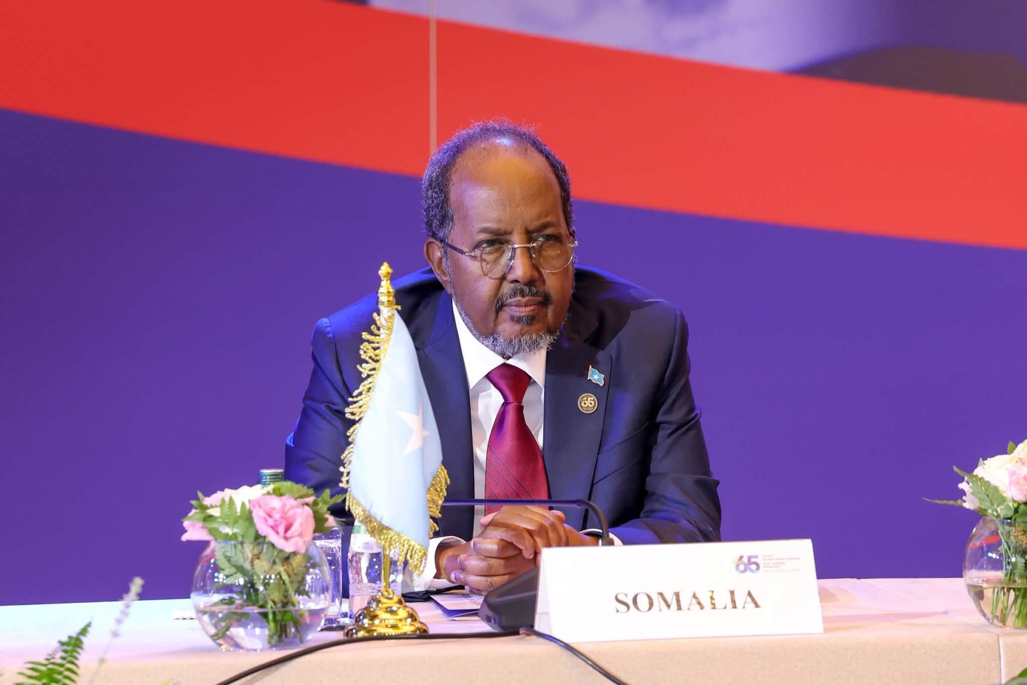 Madaxweyne Xasan Sheekh oo khudbad ka jeediyay Shirka Dalalka Dhex-dhexaadka ah