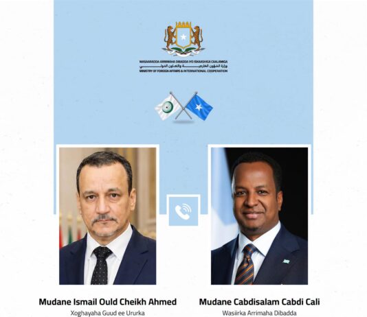 Wasiirka Arrimaha Dibadda Soomaaliya oo khadka telefoonka kula hadlay Xoghayaha Guud ee OIC